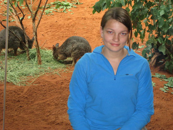 Ich vor dem Kanguruhpark