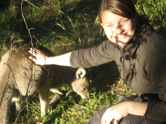 Ich mit Kaenguruhweibchen