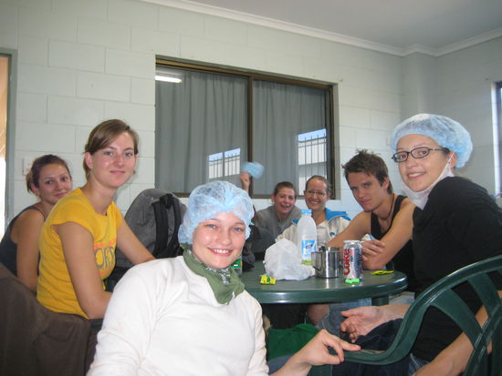 letzter Arbeitstag: Eline, Victoria, Andreja, Martina, Malte, Sarah &amp; Ich