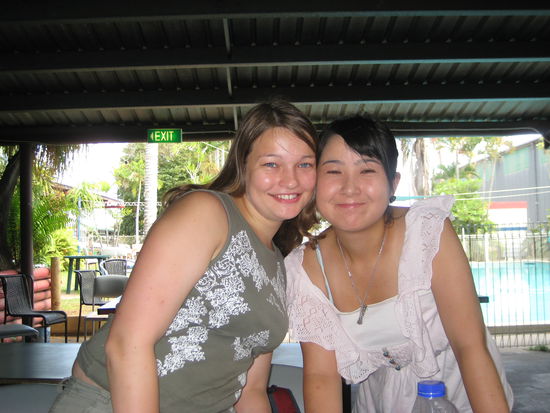 Samstagmorgen, Chihiro &amp; Ich beim Abschied