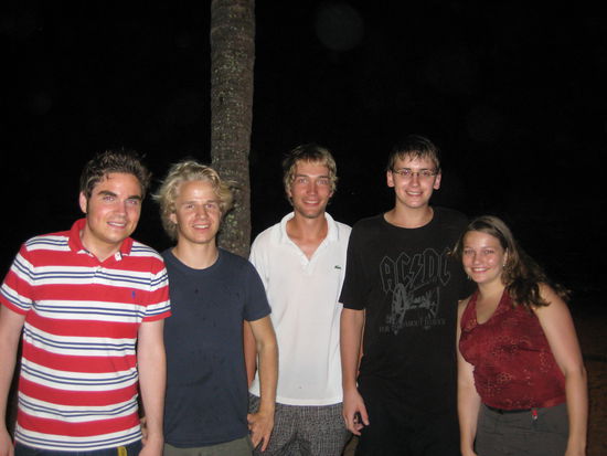 Geburtstagsfeier in Airlie Beach
links: Olli, Sebastian, Thilo, Stefan &amp; Ich