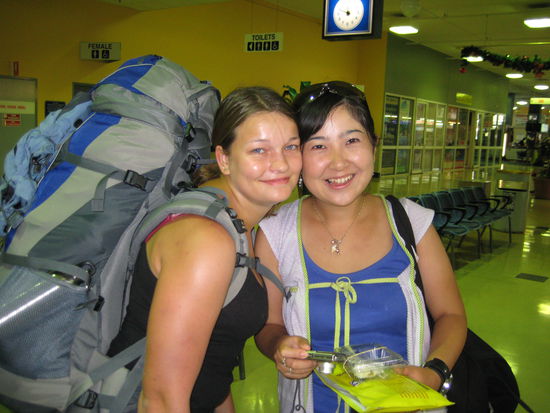 Wiedersehen am Bhf.
Miho aus dem Ayrhostel &amp; Ich