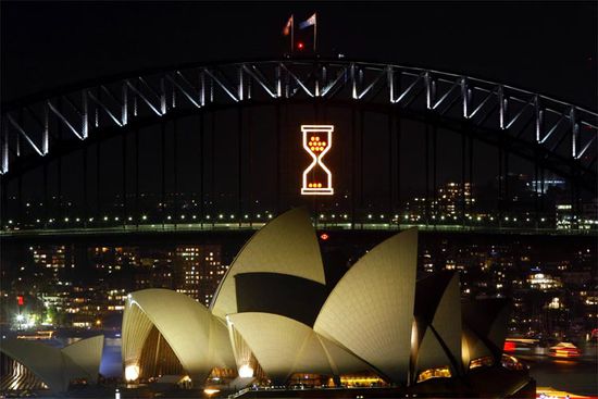 Wenige Minuten vor dem Feuerwerk