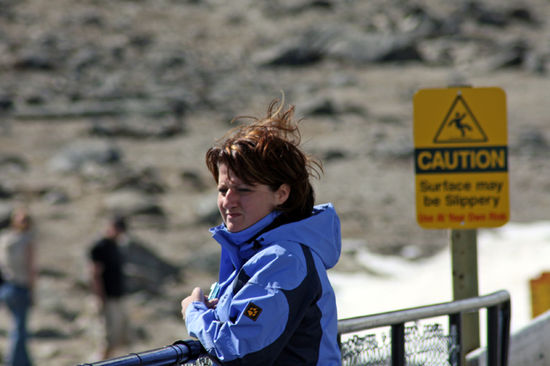 Ein bissi windig und kalt dort oben!