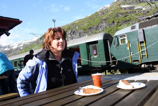 Eine Stärkung vor der Abfahrt!