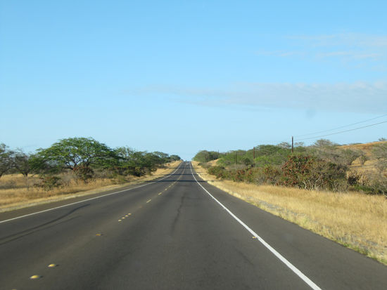 Die endlos lange Straße nach Hawi
