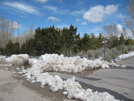 Auf dem Weg zum Death Valley hatte es teilweise nur mehr 3 Grad!