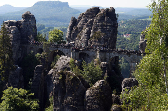 Die berühmte Basteibrücke