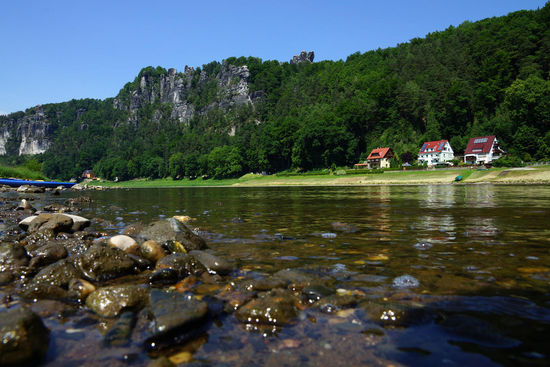 Die Bastei von gegenüber