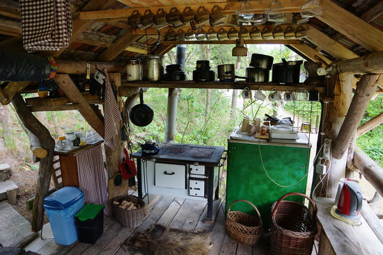 Die "Outdoor-Küche" des Campingplatzes