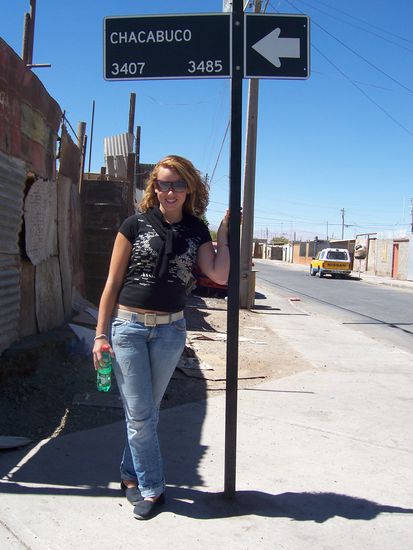unser Strassenschild...Erinnerungsfoto, damit wir auch immer wieder Heim finden...