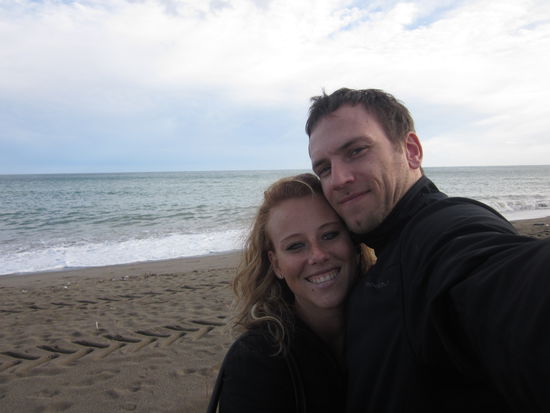 Am Strand von Malaga