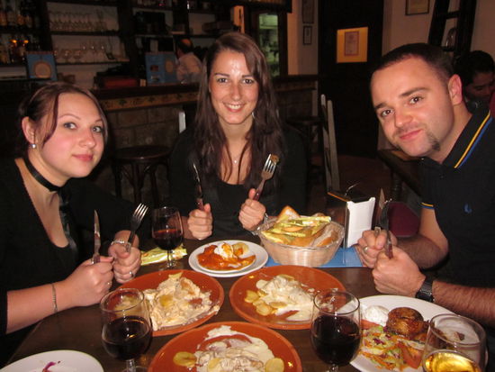 Tapas-Essen mit Graham...