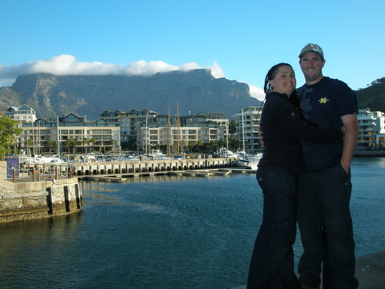 Alfred and Victoria Waterfront mit dem Tafelberg im Hintergrund