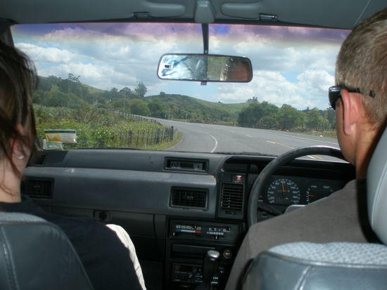 Auf den Weg in den Norden...Clemens der Fahrer und Melanie die Beifahrerin!