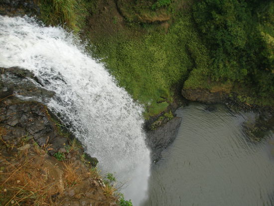 Der Brautschleier Wasserfall (55Meter hoch) von oben!
