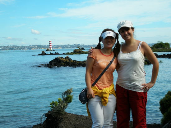 (von links) Trischa und ich