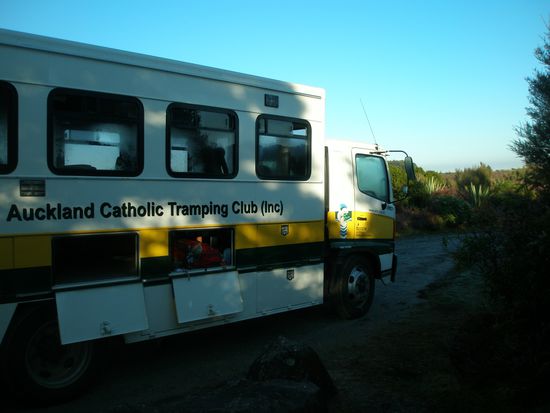 Der Bus vom Wanderclub, wo wir alle die erste Nacht geschlafen haben!!!