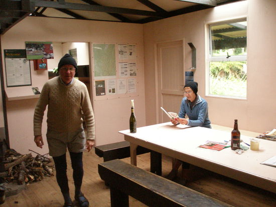 Bill und Joy (2 Wanderkollegen) in der Central Hut