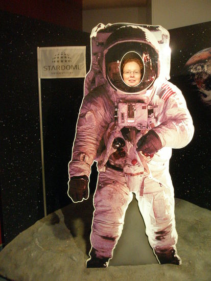 Trischa als Astronaut