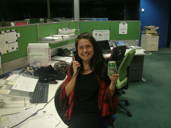 Nach einem kleinen Feierabend - Umtrunk