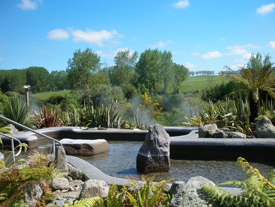 Die Thermalbaeder (Waikite Valley Thermal Pools) 25km ausserhalb von Rotorua