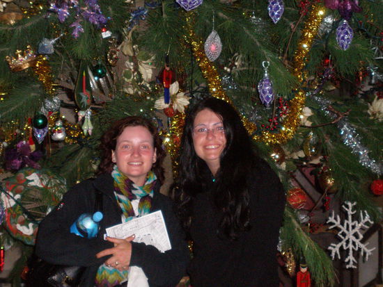 Romy und ich in Weihnachtsstimmung