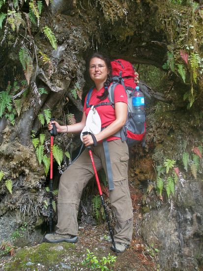 ich in voller Wanderausstattung