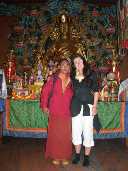 der Moench, der mir einen Segen erteilt hat und mit dem ich den Tag verbracht hatte