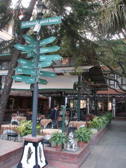 Eingang (Restaurant) vom Kathmandu Guest House