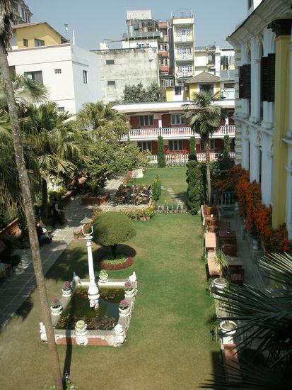 der herrliche Garten vom Kathmandu Guest Haus