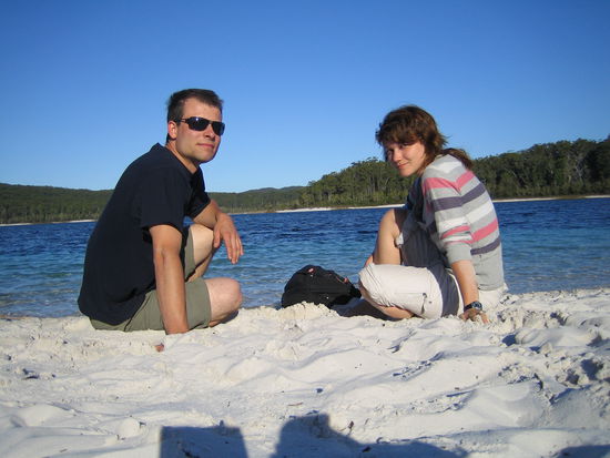 am Lake McKenzie...ja uns gehts gut 