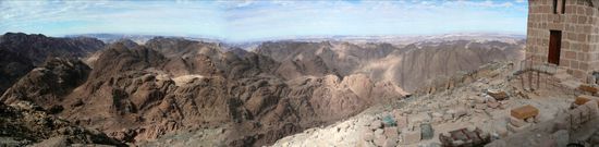 Panorama auf dem Gebel Musa (Moses-Berg)