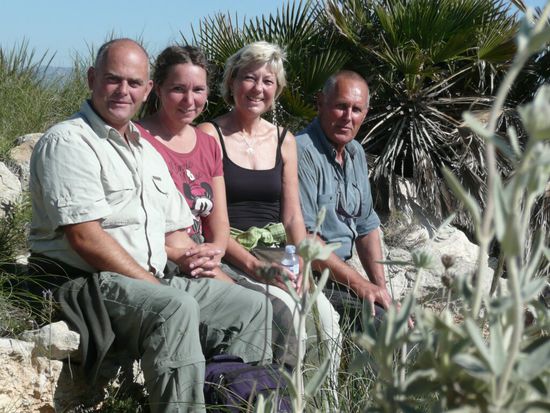 ... mit Bianca und Michel beim Wandern ...