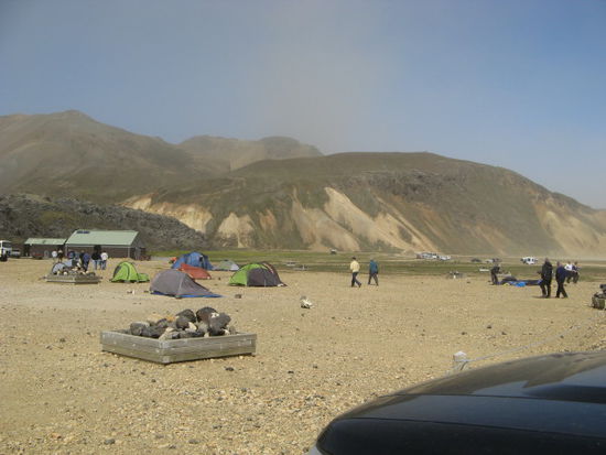 Camp in Landmannalaugar