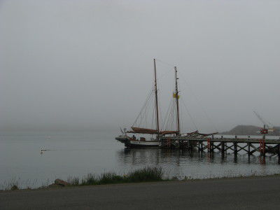 Siglufjördur im Nebel