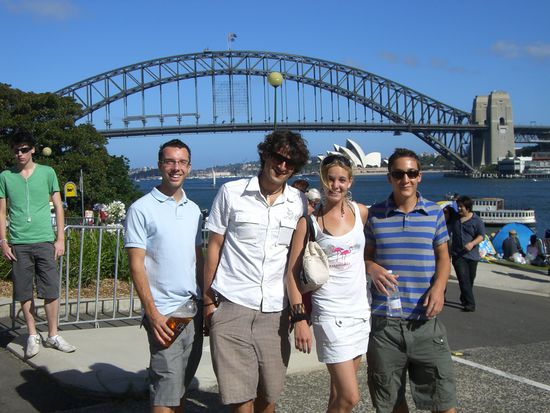 von links Francois, meine Wenigkeit, Kasha und Nicolas