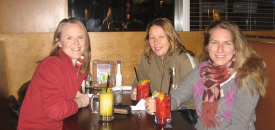 Anschliessend gab es noch riesige Erdbeer Margarithas und Fajitas - ein richtiger Girls Evening