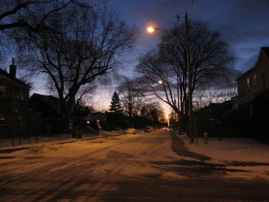 Eine sternenklare, eiskalte kanadische Winternacht
