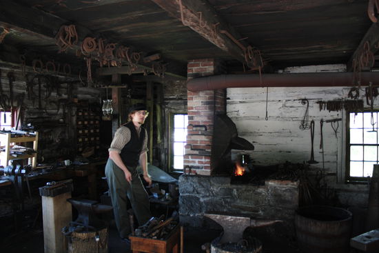 Und die Werkstatt des Dorfschmiedes