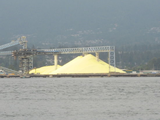 Schwefelabbau (?) in Nordvancouver