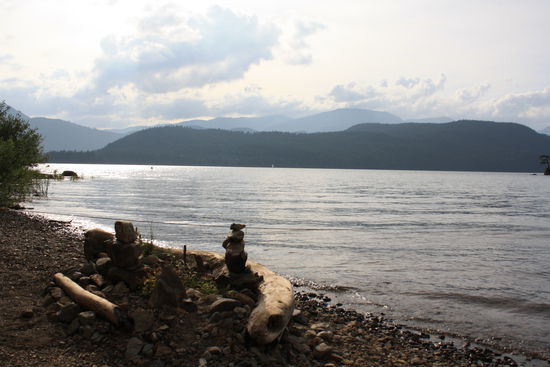 Kleine Pause am Harrison Lake