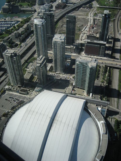Sky Dome - oder jetzt Rogers Centre - von oben