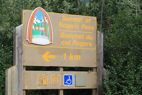 Der Weg führt uns über den Rogers Pass