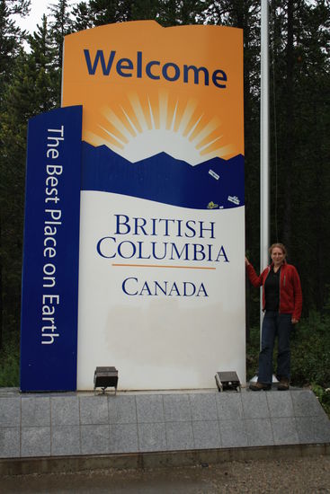 Täglich fahren wir von BC nach Alberta