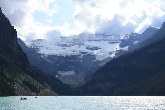 Das ist er nun, der legendäre Lake Louise