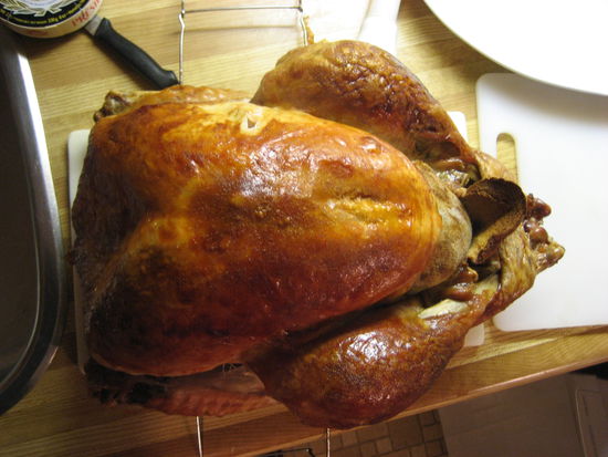 Und das ist er: der 22-Pfund-Turkey