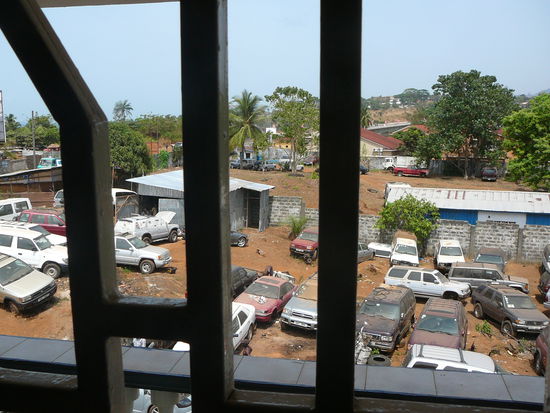 Blick vom Schlafzimmer-Balkon