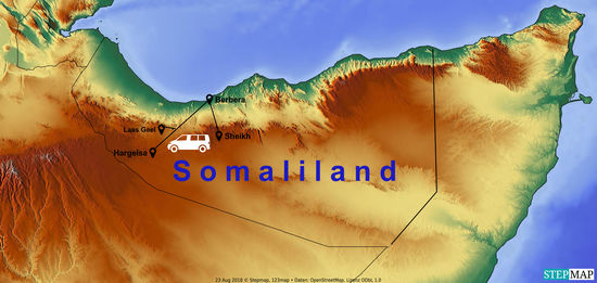 Reiseroute in Somaliland