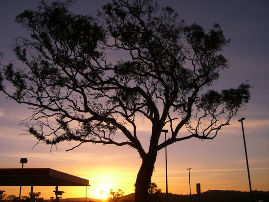 Sonnenuntergang II waehrend Zwischenstopp